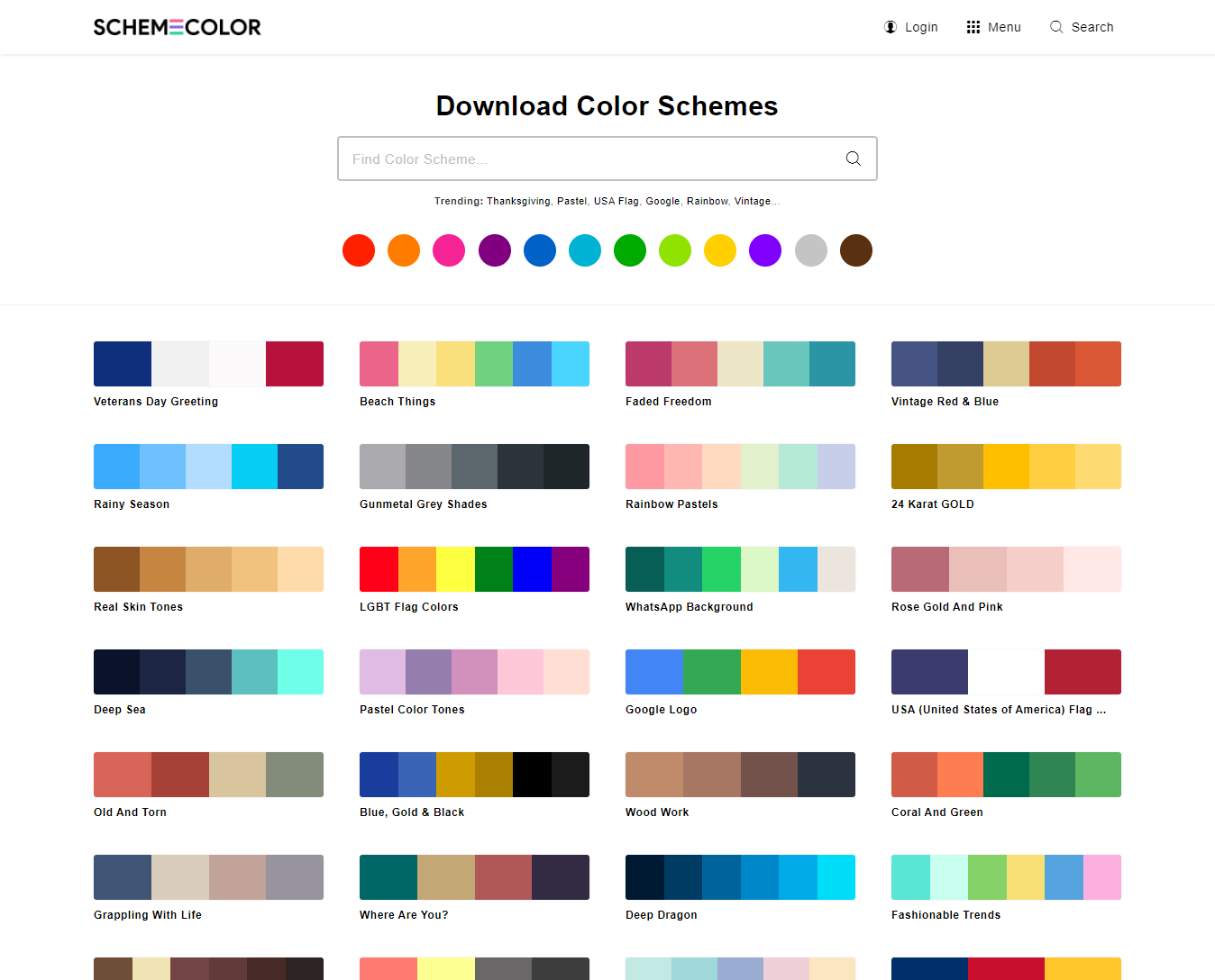 Webdesign / schemecolor